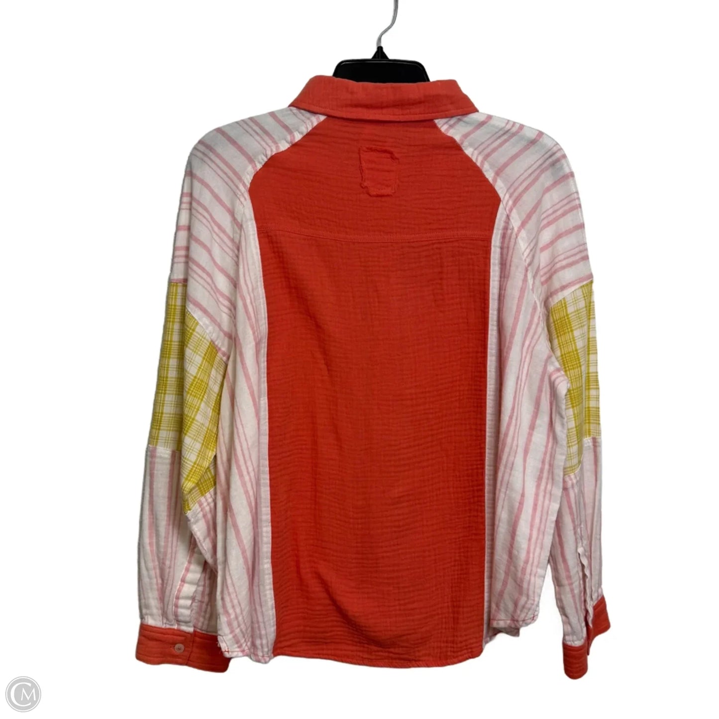 Top Long Sleeve By Adora In Orange, Size: M