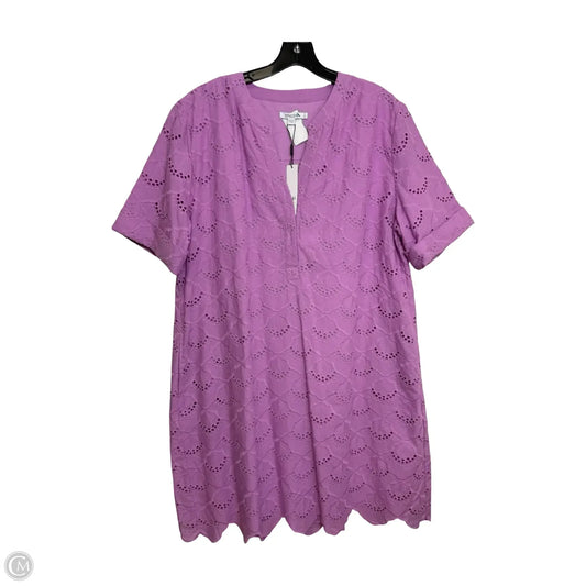 Dress Casual Short By Chicos In Purple, Size: Xl