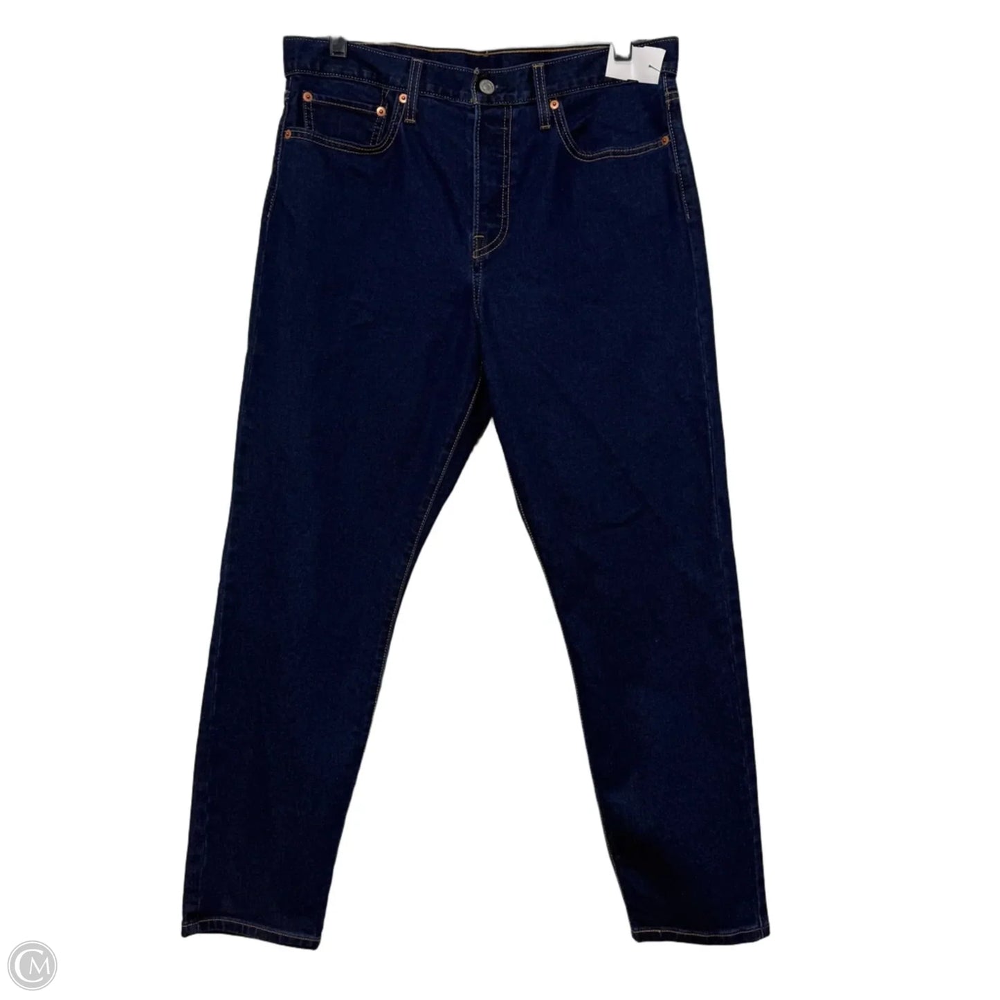 Jeans Skinny By Levis In Blue Denim, Size: 12