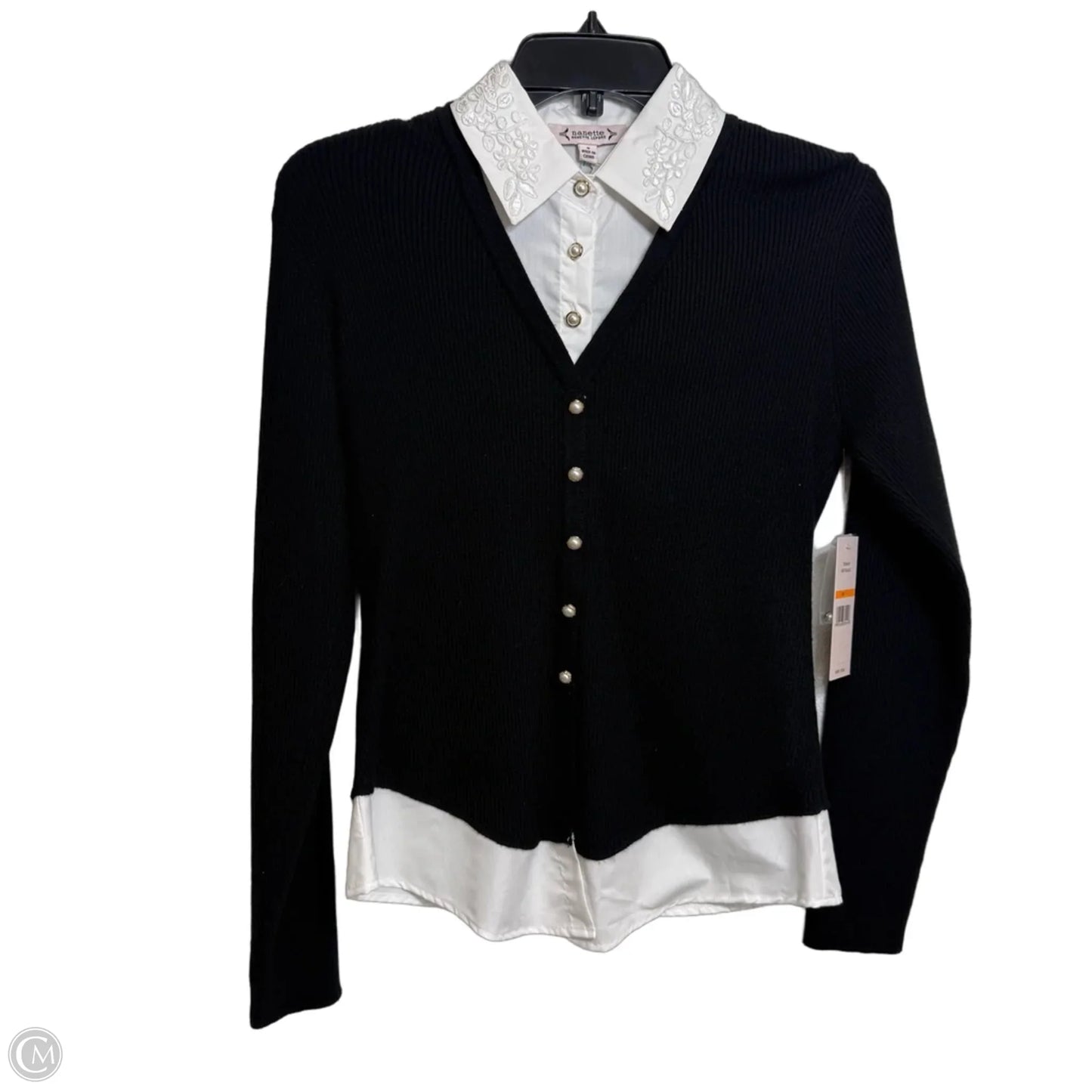 Top Long Sleeve By Nanette By Nanette Lepore In Black, Size: S