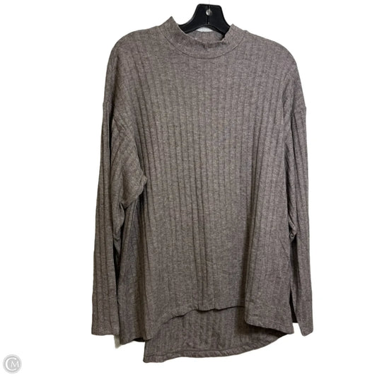 Top Long Sleeve By Old Navy In Brown, Size: L