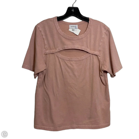 Top Short Sleeve By Evereve In Pink, Size: S