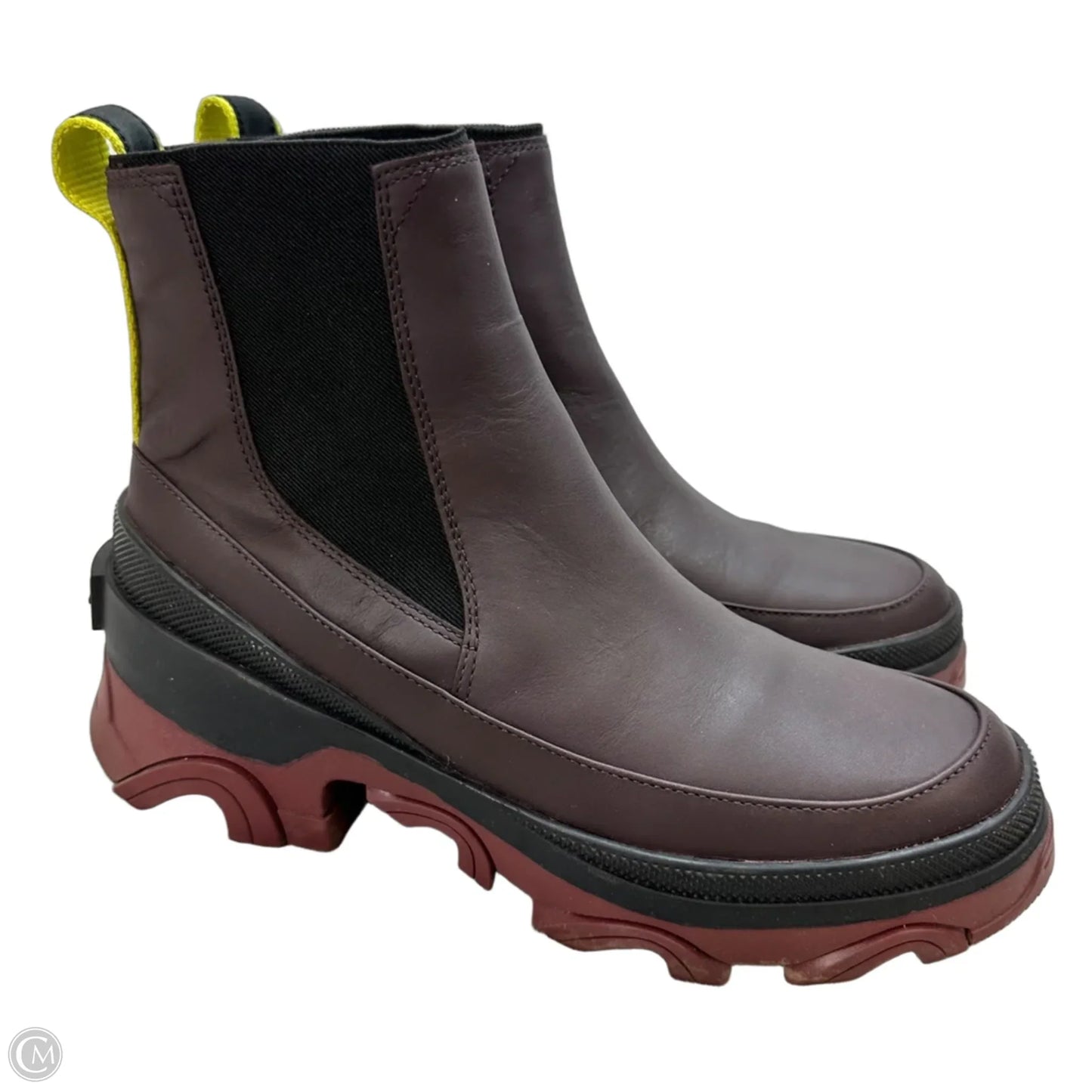 Boots Ankle Flats By Sorel In Maroon, Size: 8.5
