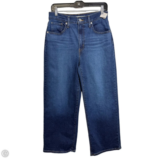 Jeans Wide Leg By Levis In Blue Denim, Size: 6