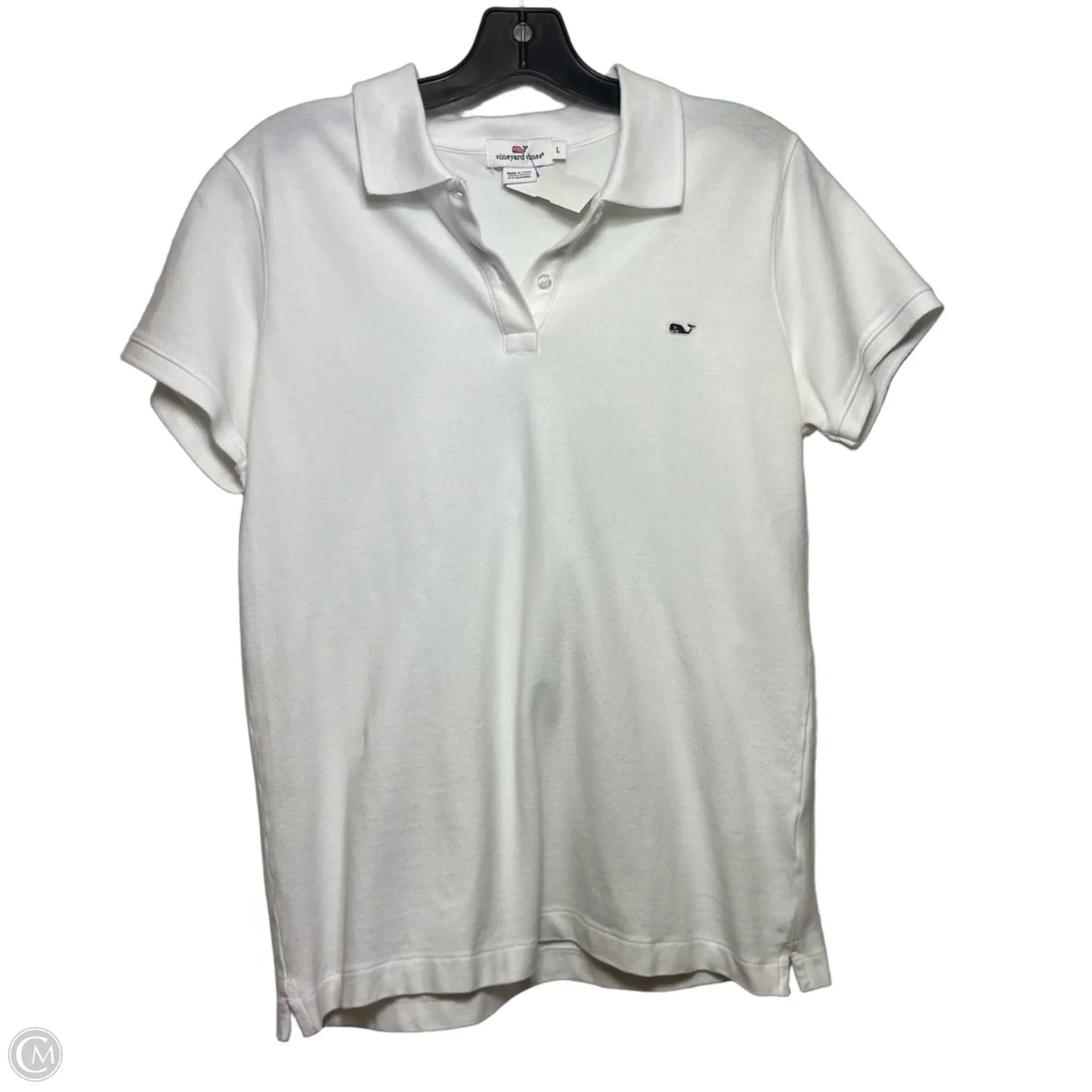 Top Short Sleeve By Vineyard Vines In White, Size: L