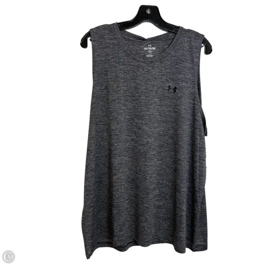 Athletic Tank Top By Under Armour In Grey, Size: Xxl