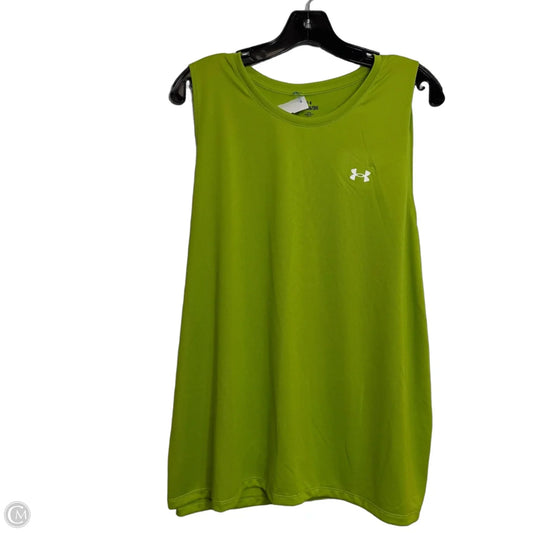 Athletic Tank Top By Under Armour In Green, Size: Xxl