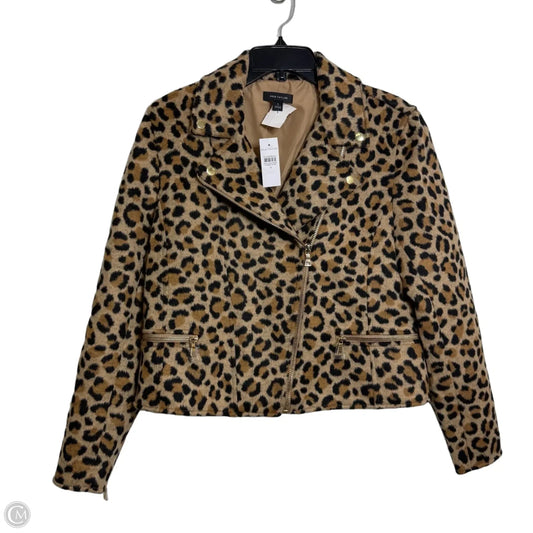 Blazer By Ann Taylor In Animal Print, Size: M