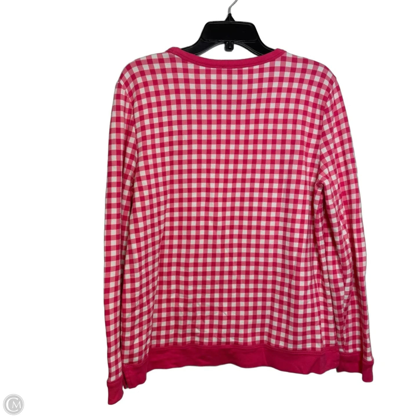 Top Long Sleeve By Talbots In Plaid Pattern, Size: L