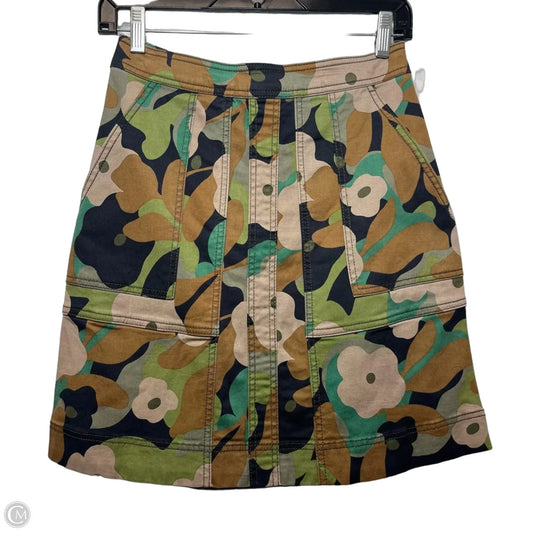 Skirt Midi By Cabi In Camouflage Print, Size: 0