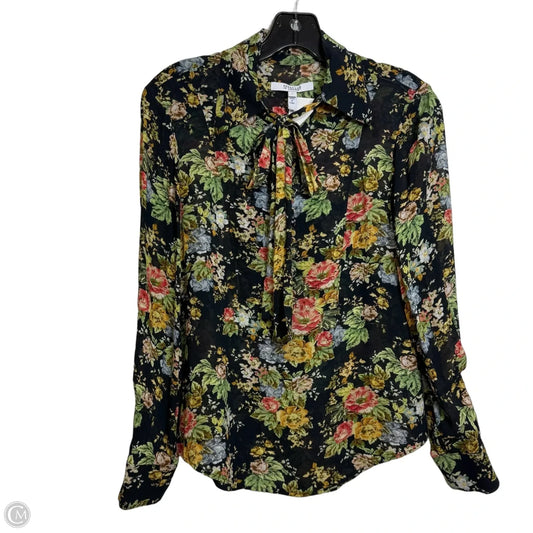 Top Long Sleeve Designer By Derek Lam In Floral Print, Size: 0