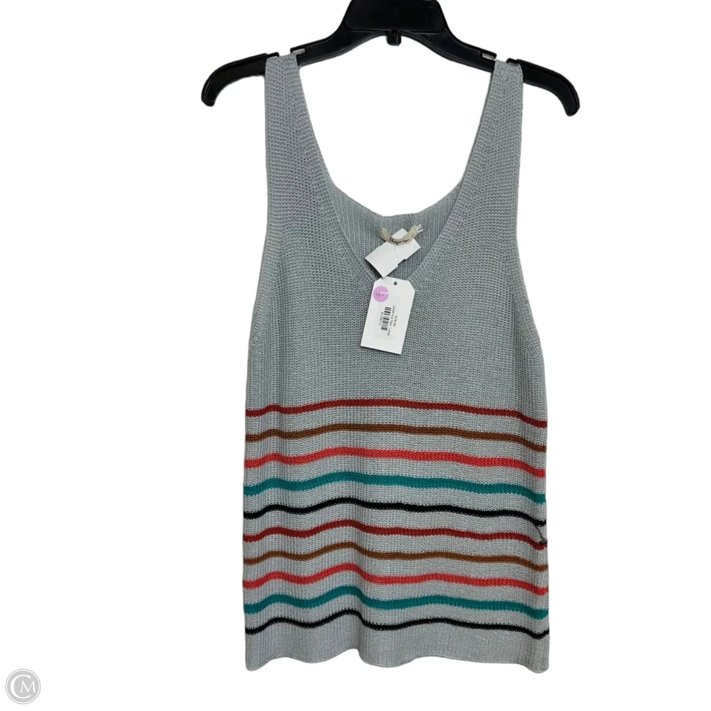Top Sleeveless By Clothes Mentor In Striped Pattern, Size: L