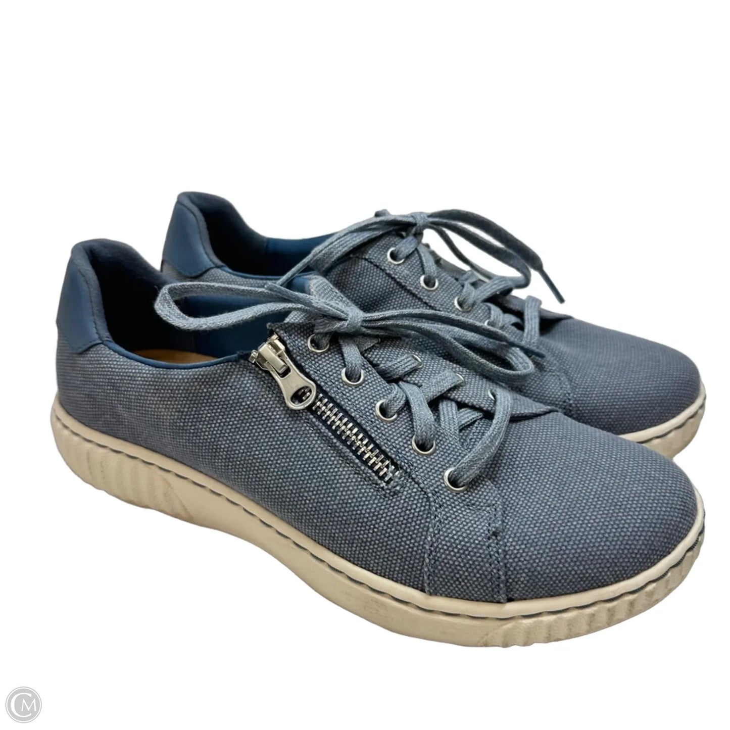 Shoes Sneakers By Clarks In Blue, Size: 6