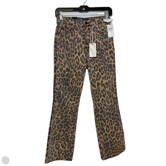 Jeans Skinny By Good American In Animal Print, Size: 0