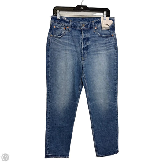 Jeans Straight By Gap In Blue Denim, Size: 30