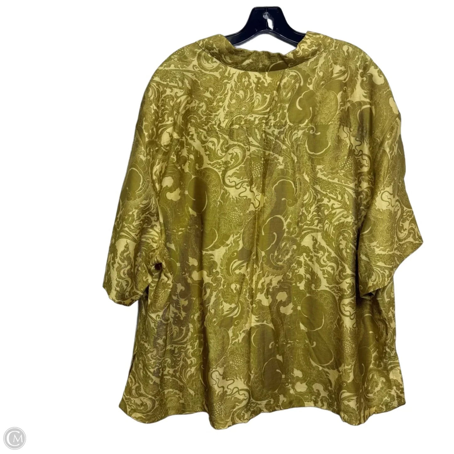 Top 3/4 Sleeve By H&m In Yellow, Size: Xl
