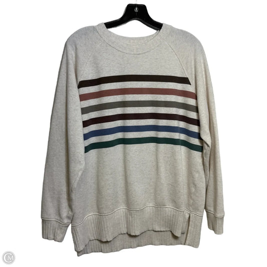 Sweatshirt Crewneck By Maurices In Striped Pattern, Size: M