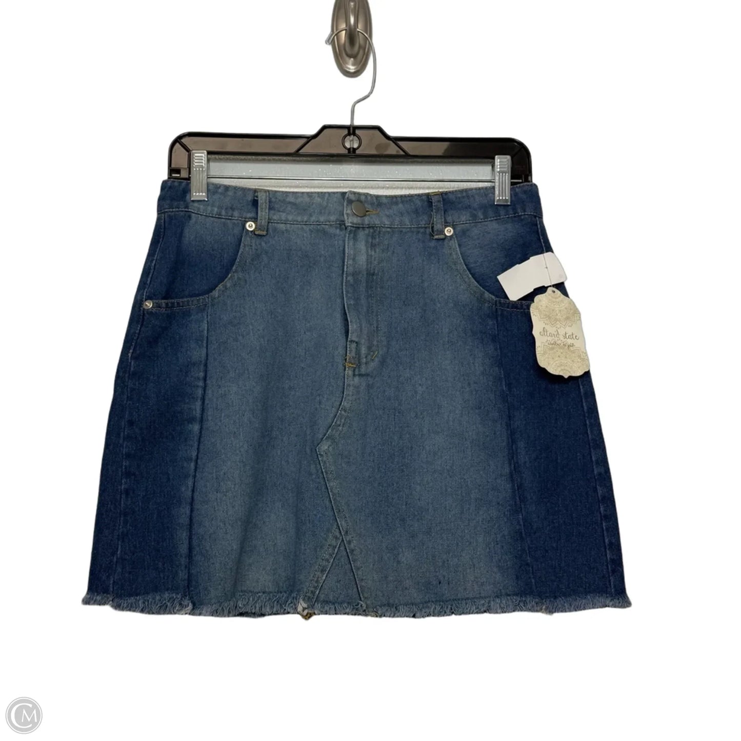 Skirt Mini & Short By Altard State In Blue Denim, Size: M