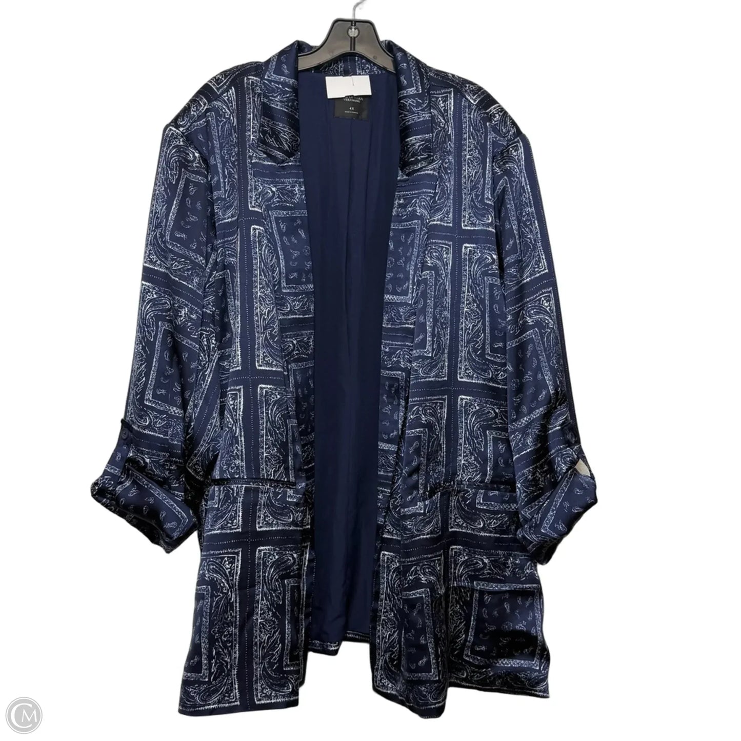 Blazer By Simply Vera In Paisley Print, Size: 4x