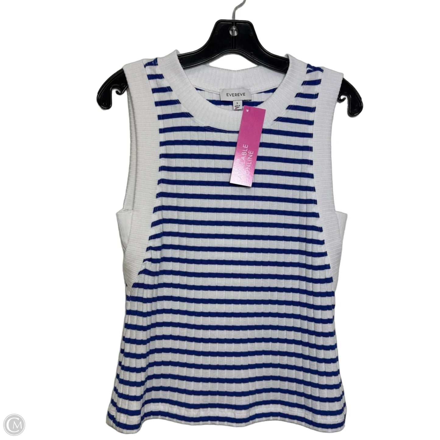 Top Sleeveless By Evereve In Striped Pattern, Size: S