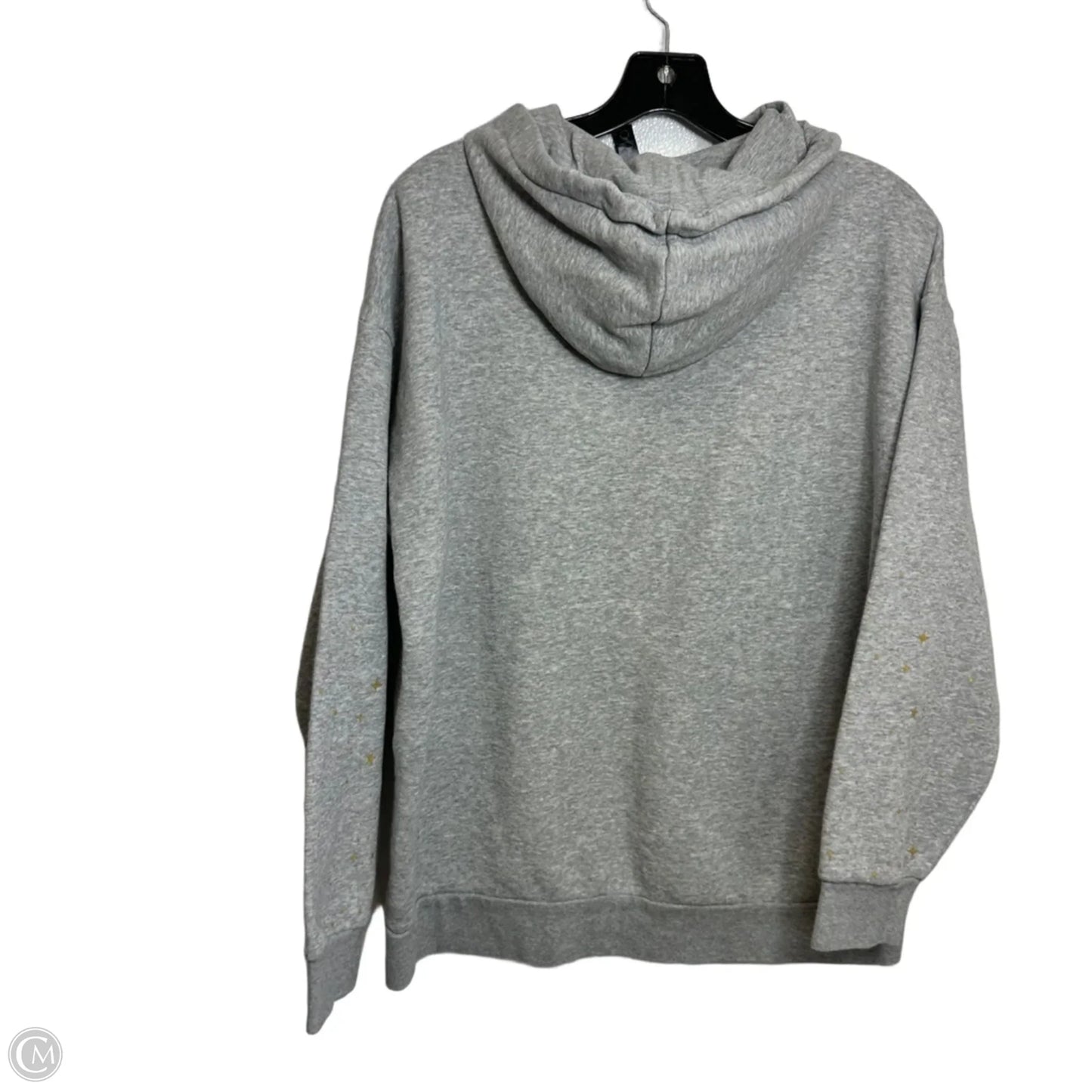Sweatshirt Hoodie By Adidas In Grey, Size: M