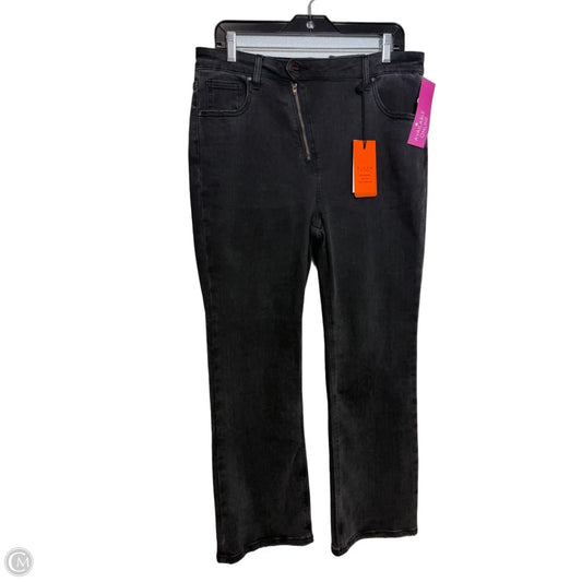 Jeans straight By Risen In Black Denim, Size: 15/32