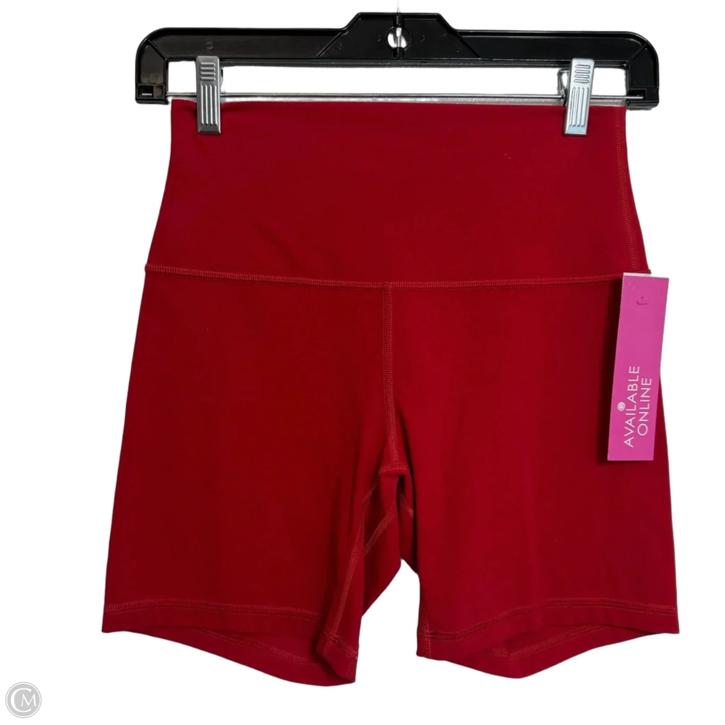 Athletic Shorts By Lululemon In Red, Size: 6