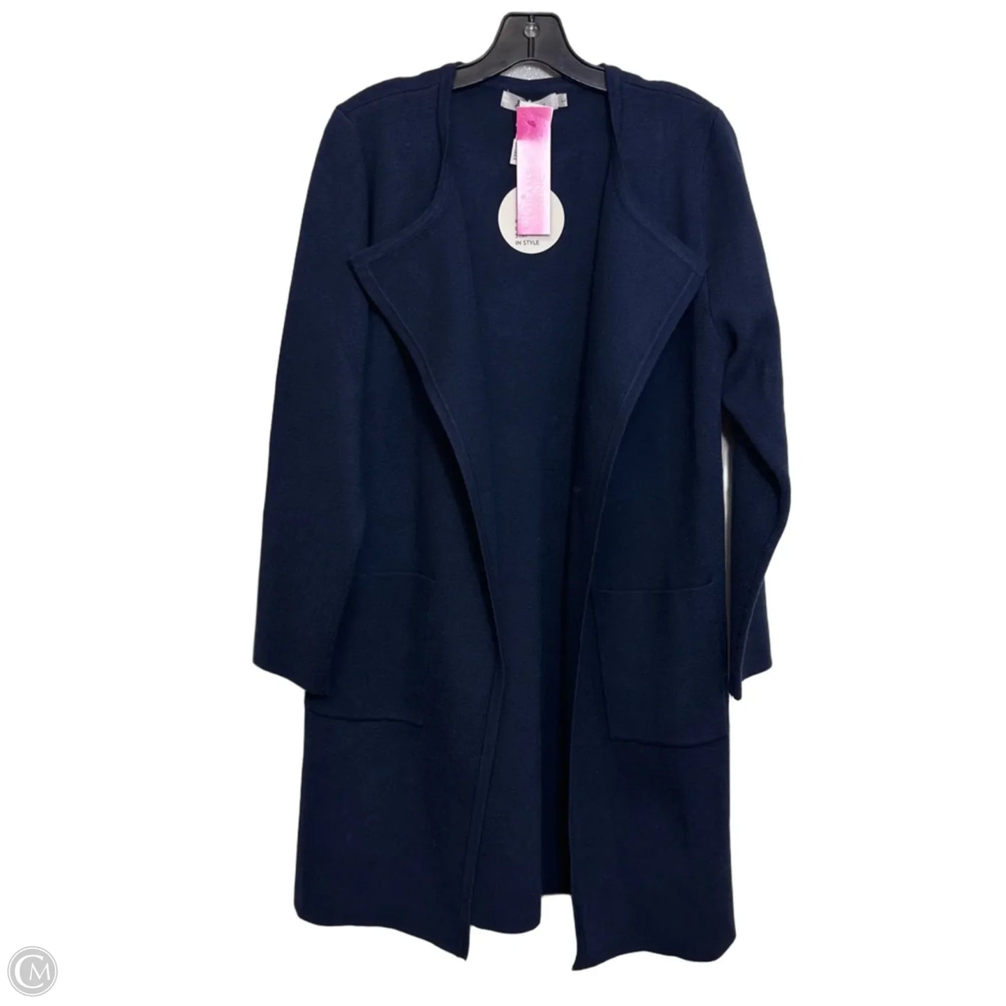 Cardigan By Clothes Mentor In Navy, Size: L