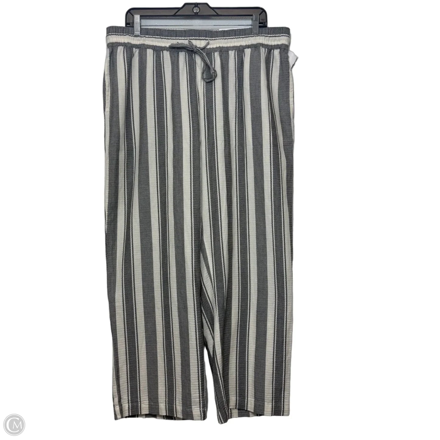 Pants Lounge By Style And Company In Striped Pattern, Size: Xl P