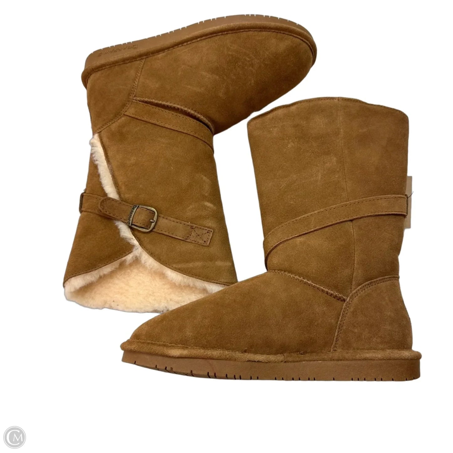 Boots Mid-calf Flats By Bearpaw In Brown, Size: 10