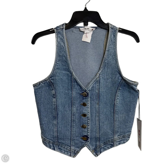 Vest Other By Clothes Mentor In Blue Denim, Size: S