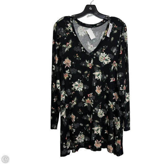 Top Long Sleeve By Lane Bryant In Black, Size: Xl