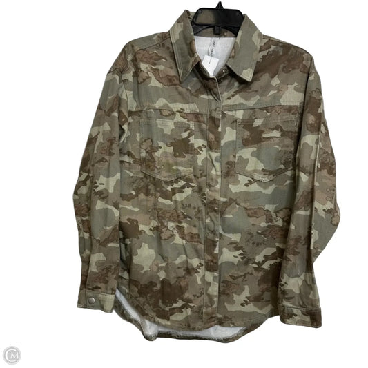 Jacket Denim By Clothes Mentor In Camouflage Print, Size: M