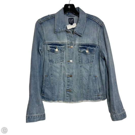 Jacket Denim By Gap In Blue Denim, Size: M