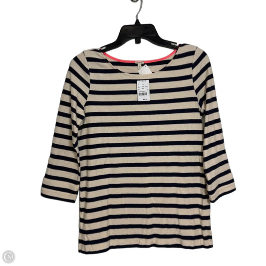 Top Long Sleeve By J. Crew In Striped Pattern, Size: Xs