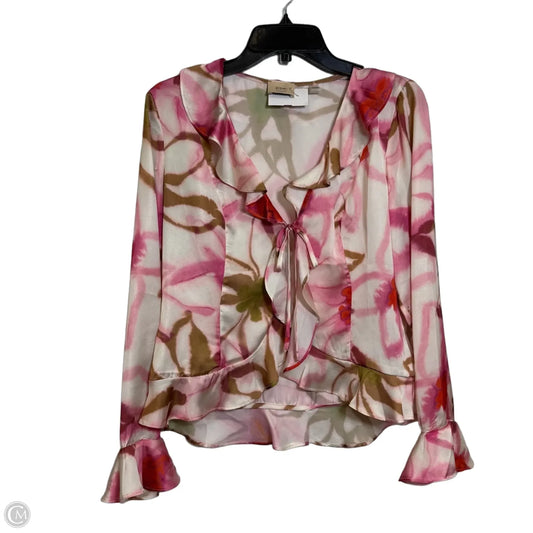 Top Long Sleeve By Elie Tahari In Pink, Size: M