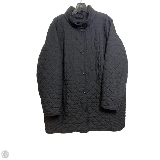 Coat Puffer & Quilted By Lands End In Black, Size: 3x