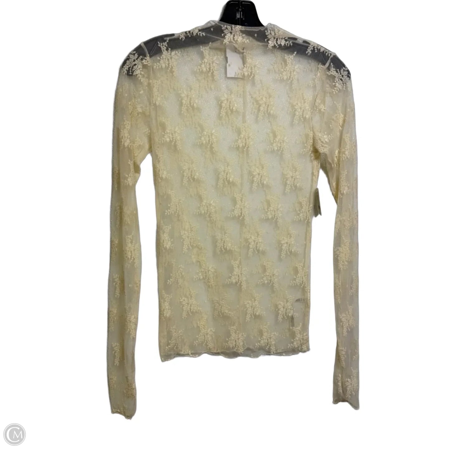 Top Long Sleeve By Free People In Beige, Size: M