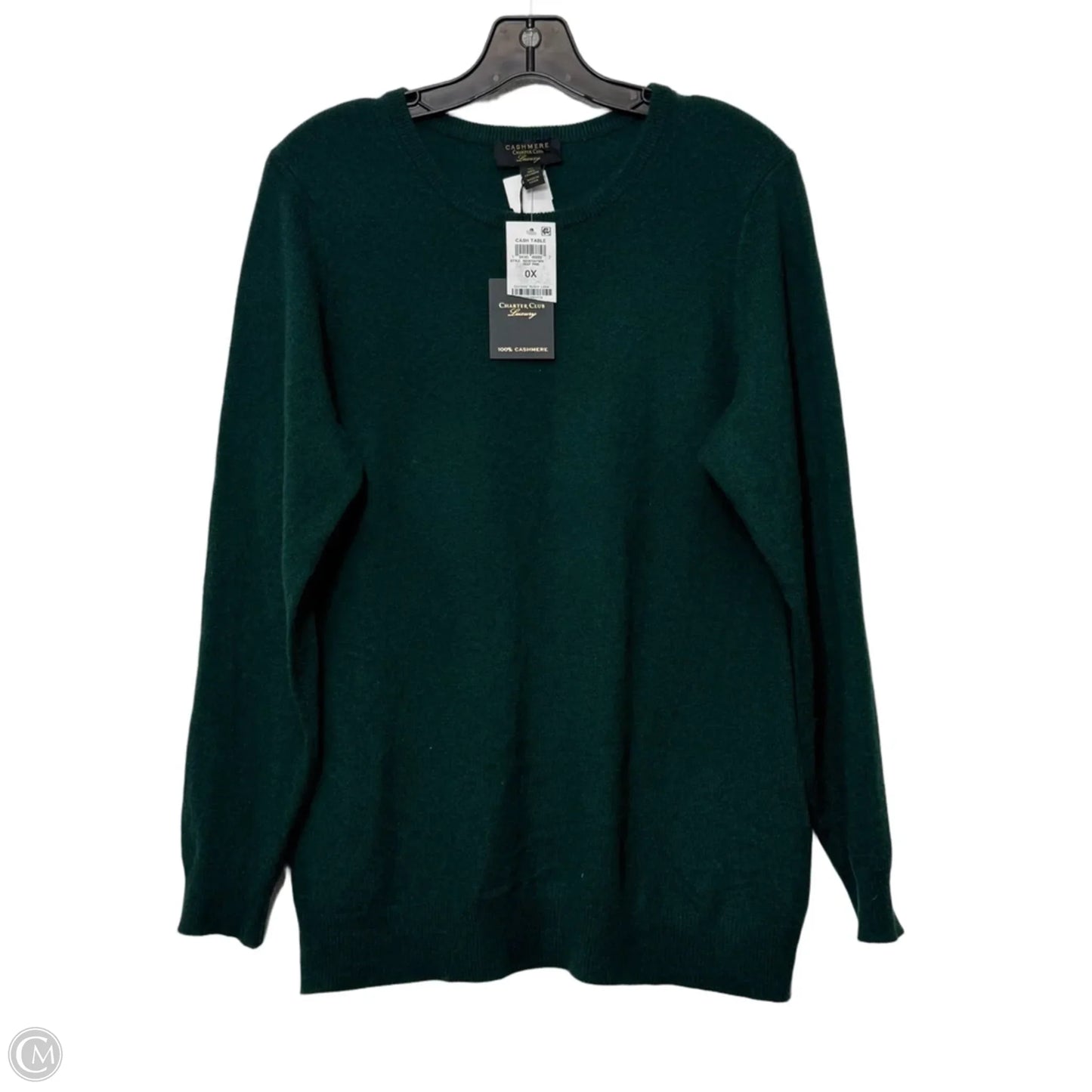 Cashmere Sweater By Charter Club In Green, Size: L