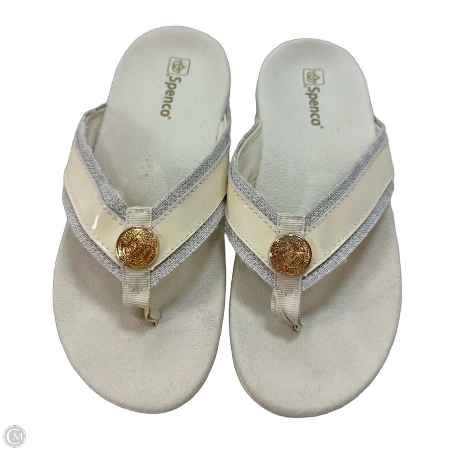Sandals Flip Flops By Spenco In Cream, Size: 8