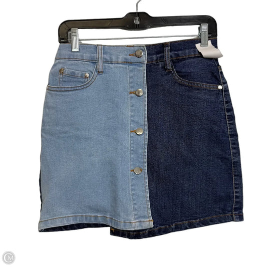 Skirt Mini & Short By Venus In Blue Denim, Size: 4