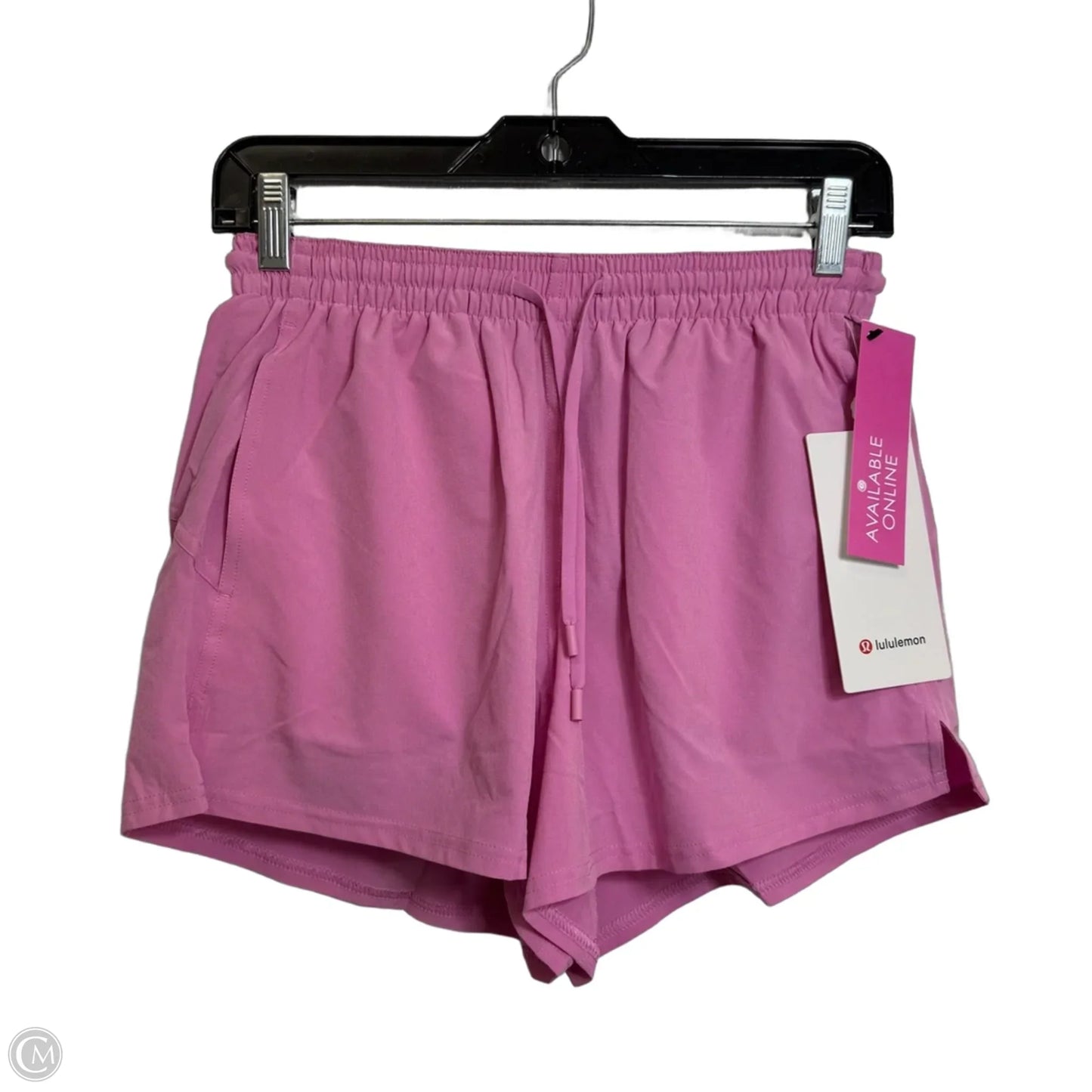 Athletic Shorts By Lululemon In Pink, Size: 4