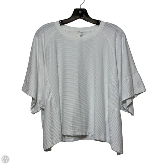 Athletic Top Short Sleeve By Calia In White, Size: Xxl