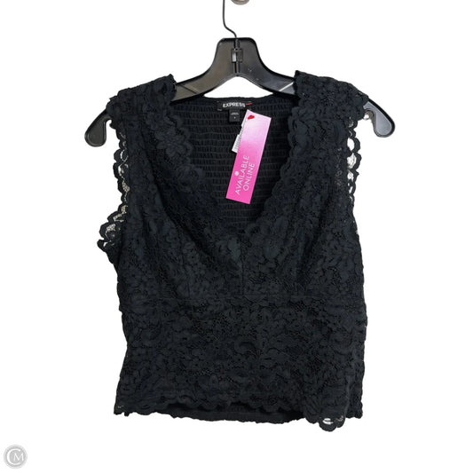 Top Sleeveless By Express In Black