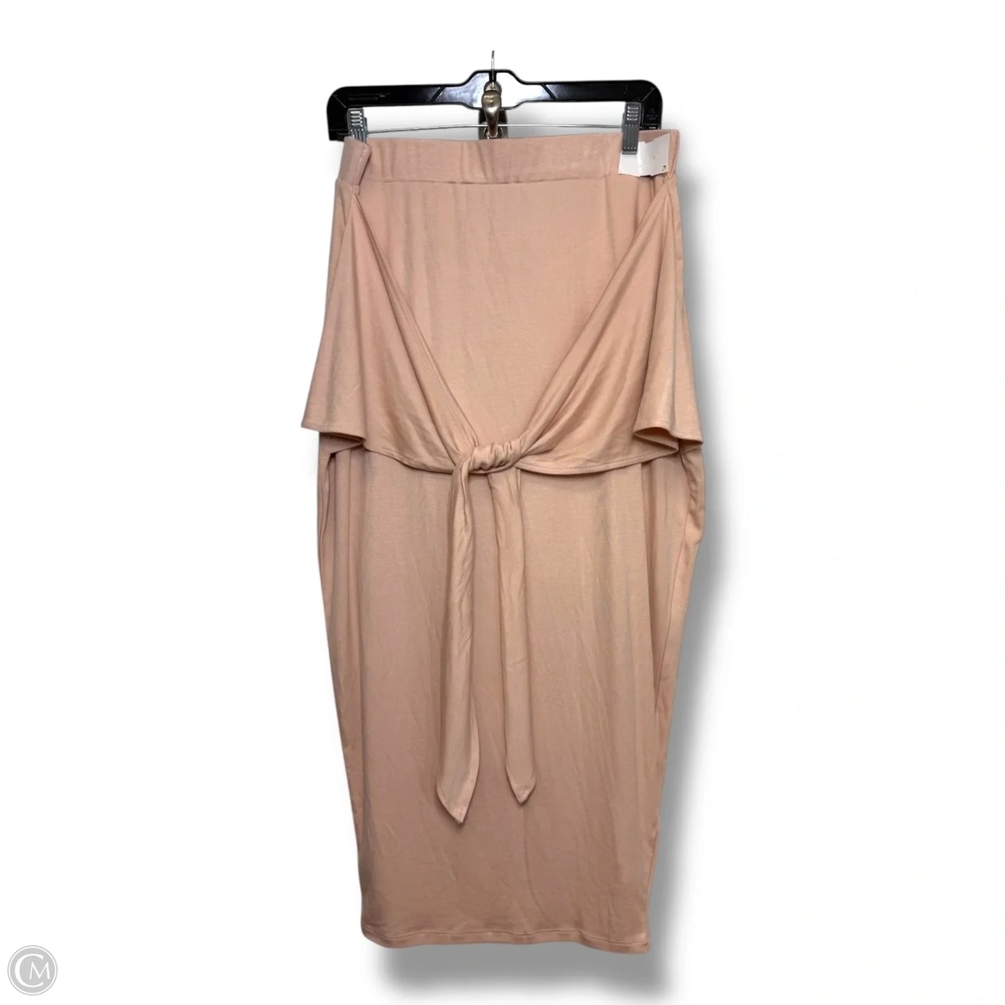 Skirt Midi By Clothes Mentor In Peach, Size: 1x
