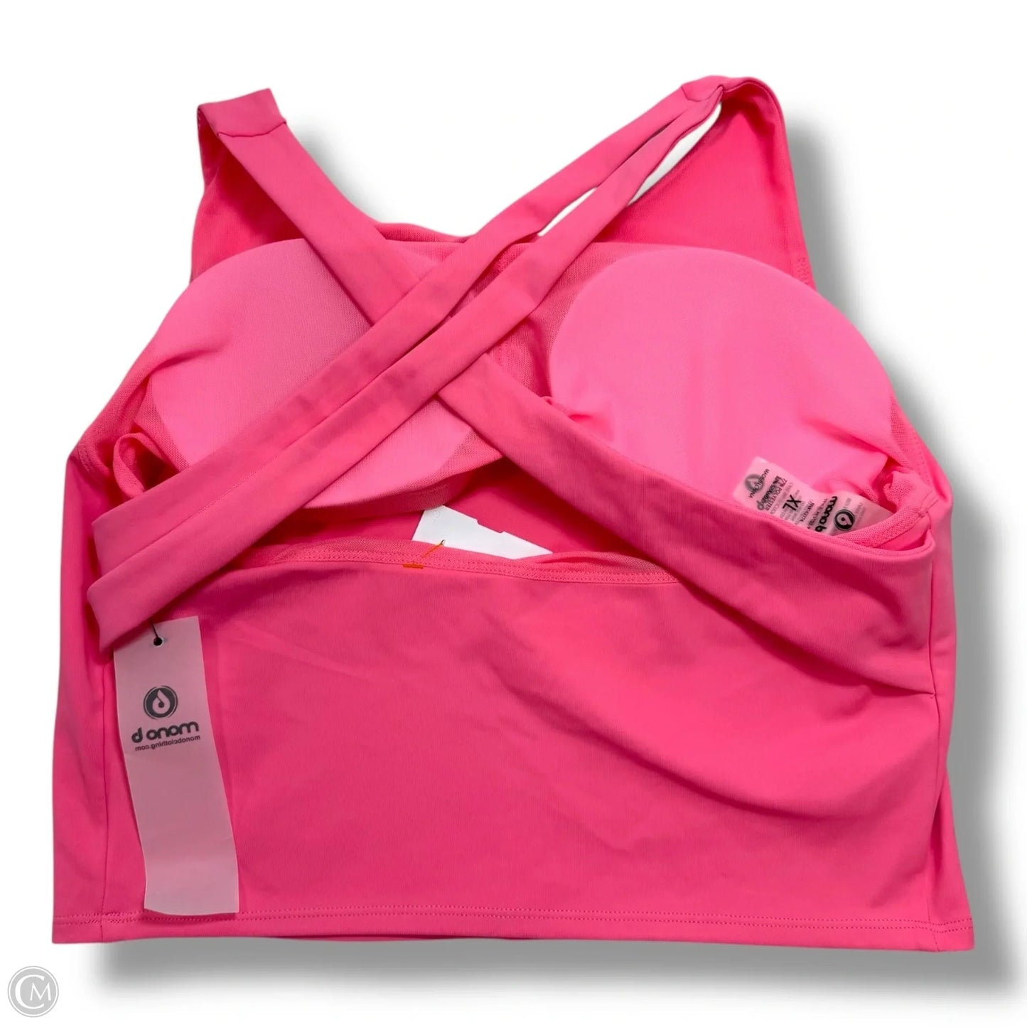 Athletic Bra By Mono B In Pink, Size: Xl