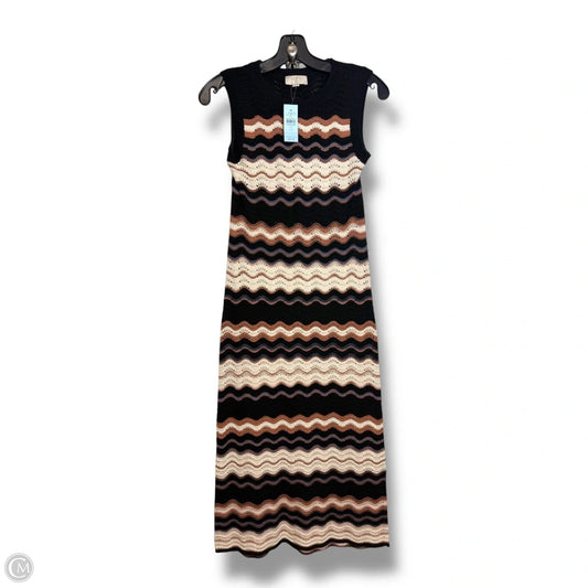 Dress Casual Maxi By Loft In Black & Tan, Size: Xs