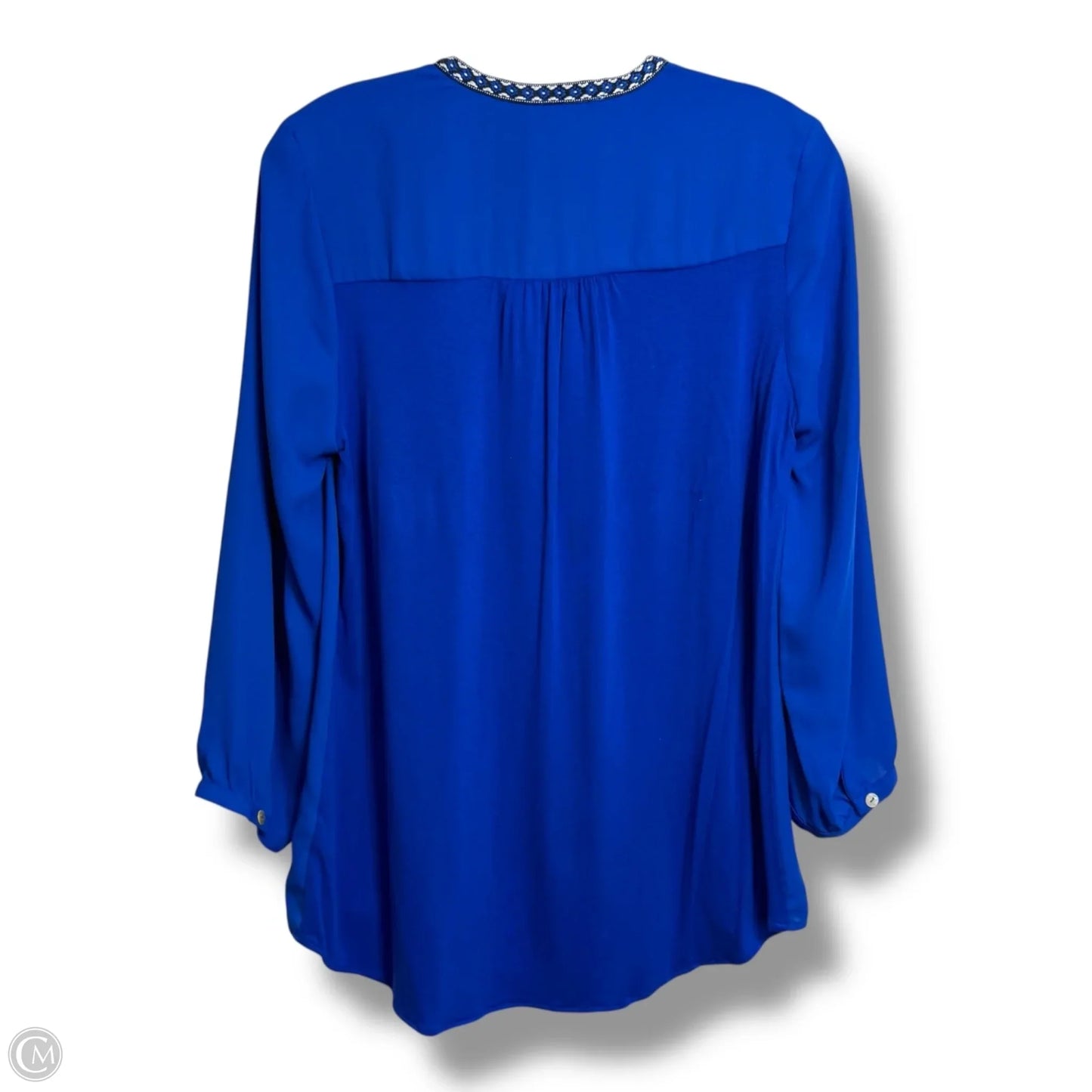 Top Long Sleeve By Dr2 In Blue, Size: S
