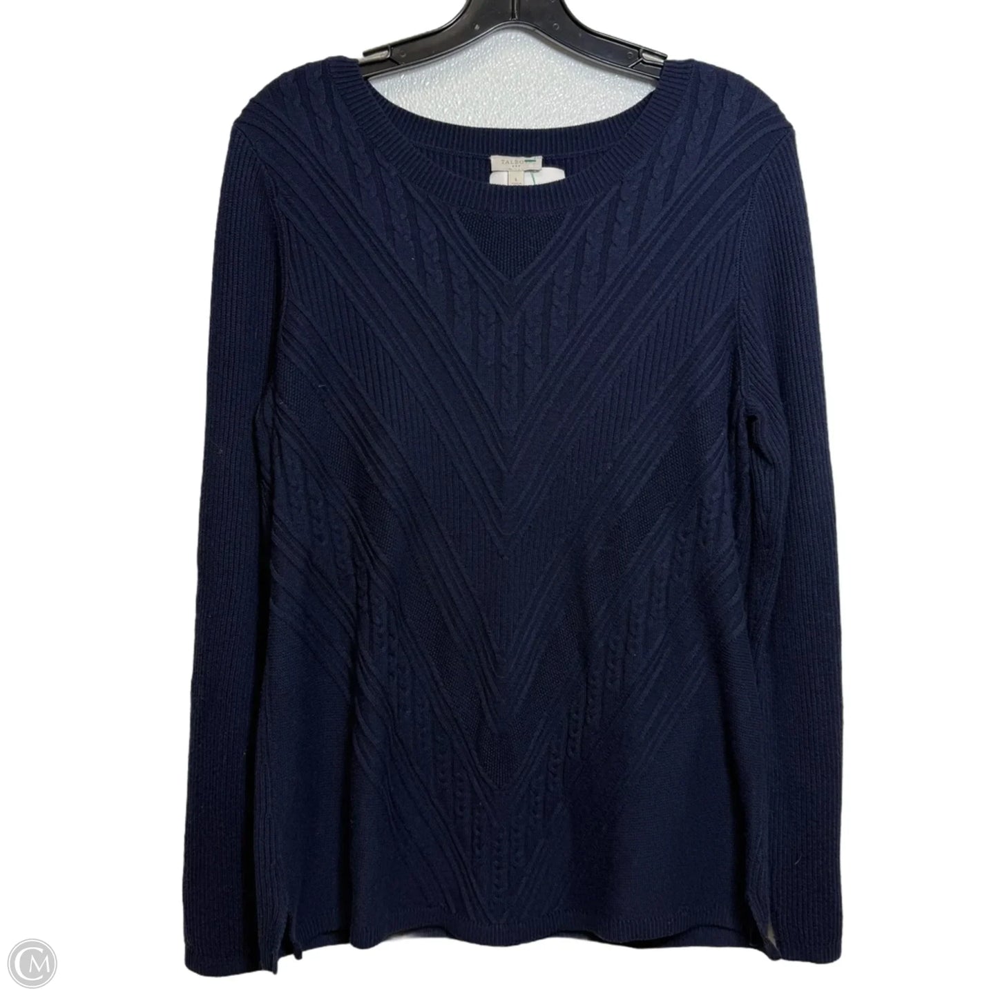 Sweater By Talbots In Navy, Size: L