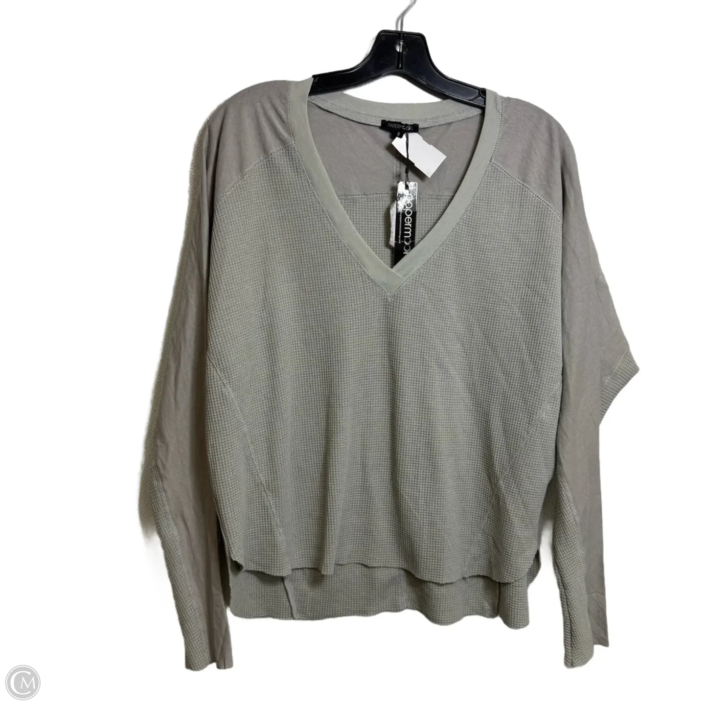 Top Long Sleeve By Clothes Mentor In Grey, Size: S